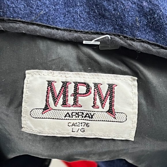 Kleen-Flo International Vintage MPM Array Navy Blue Large Winter Jacket - Picture 4 of 7